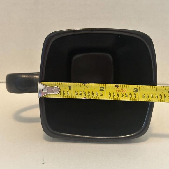 Beekman Home Brown & White Coffee Tea Mug Cup Square Marble Effect - Picture 7 of 7